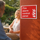 Fire Alarm Control Panel Sign – 200mm x 150mm – Rigid Plastic – Indoor/Outdoor