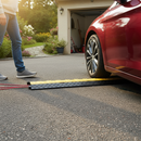 Professional 2 Channel Outdoor Cable Protector Ramp - Durable Rubber with Anti-Slip Lid for Road Safety