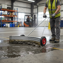 Premium Heavy Duty Curved Wheeled Yard Squeegee Scraper for Efficient Liquid Clearance