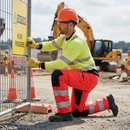Premium High-Visibility Trousers with Stretch Panels and Knee Pad Pockets for Enhanced Comfort and Movement