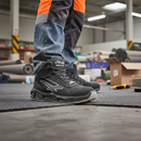 Premium Heavy Duty Safety Boot with Natural Nubuck Leather Upper, Lightweight Aluminium Toe Protector, and High-Traction Sole for Ultimate Comfort