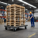 150mm Heavy Duty Braked Swivel Plate Castor with Load Capacity 400Kg