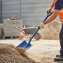 Premium Heavy Duty Taper Mouth Shovel with Forged Steel Blade for Concrete and Tarmac Mixing
