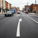 High-Performance Thermoplastic Right Arrow Deflection Marking for Lane Guidance in Parking and Warehousing