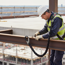 Premium 2m Single Fall Arrest Lanyard with Integrated Shock Absorber and Lightweight Connectors for Maximum Safety