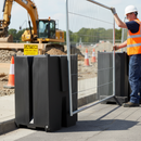 Heavy Duty Water Filled Fence Support Ballast - 333kg Weight Capacity for High Wind Stability