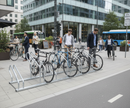 Premium Tiered Bike Rack with 6 Spaces - Space-Saving Galvanised Design for Efficient Bicycle Storage