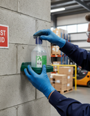 Premium Wall Mountable Eyewash Station with 500ML Eyewash Bottle and Clip Tight Cover for Safety