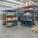 Premium Industrial Shelving Unit - 1980mm High - 400kg Capacity - Chipboard