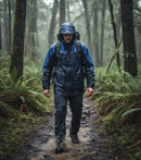 Premium Waterproof Parka with Concealed Zip Front, Adjustable Hood, and Reflective Piping for Enhanced Visibility