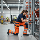 Premium High-Visibility Women's Trousers with Stretch Panels, Holster Pockets, and Reinforced Kneepad Pocket for Comfort and Durability