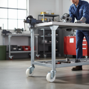 100mm Fixed Plate High-Performance Castor with White Nylon Wheel