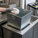 77 Litre Galvanised Steel Tapered Bin Liner with Internal Handles