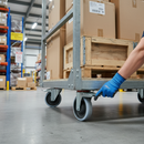 160mm Braked Swivel Plate Castor with Heavy Duty Nylon Wheel