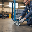 75mm Heavy Duty Braked Swivel Plate Castor Twin Wheel