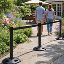 Outdoor Retractable Barriers – 3.4m Twin Webbing – Industrial Use