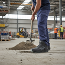 Premium Heavy Duty Safety Boot with Natural Nubuck Leather Upper, Lightweight Aluminium Toe Protector, and High-Traction Sole for Ultimate Comfort