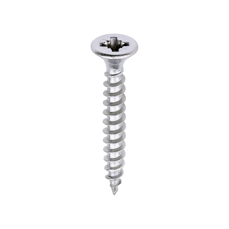 Classic Multi-Purpose Screws - PZ - Double Countersunk - A2 Stainless Steel - 4.0 x 30