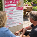 First Aid Burn Treatment Poster – 420mm x 594mm – Synthetic Paper – Indoor/Outdoor Use
