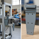 Premium Aluminium Offset Brackets for T-Channels - Pre-Punched for Easy Installation