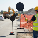 Premium Blank Plastic Lollipop Sign for Custom Applications with 600mm Face - Shatterproof and Recyclable