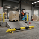 Premium Heavy Duty Low Level Protection Rails for Loading Bay - Galvanised Mild Steel, Various Lengths