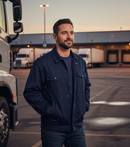 Premium Poly Cotton Drivers Jacket with Zip Front, Adjustable Cuffs, and Multiple Pockets for Versatile Utility