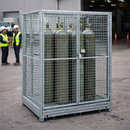 Collapsible Cylinder Cage – 1300mm x 1240mm x 1800mm – Galvanized Steel – Industrial