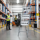 Premium 900mm Midi Sign Frame with Detachable Sandbag Bars for Enhanced Stability and Durability