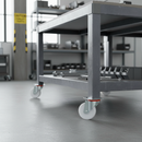 100mm Heavy Duty Swivel Plate Castor with White Nylon Wheel