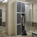Three-Door Laminate Locker with Galvanised Steel Frame