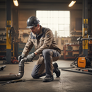 Professional Customized Trousers With Kneepad Pockets - Dark Sand/Stone Grey