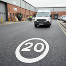 Premium 20mph Speed Limit Roundels - Thermoplastic, Easy Application & Professional Appearance for Enhanced Road Safety