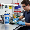 Premium 2 Litre Tub of 100 Large Textured IPA Wipes for Effective Disinfection