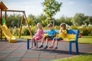 Premium Junior Seat Bench 1.5m for Children - Sustainable Hardwood with Bright Colors