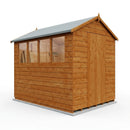 Apex Garden Shed 12mm Shiplap Cladding 785mm Door (view 2)