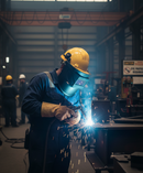 Premium Helmet Mounted Welding Shield with Adjustable Glass Filter Plate and CE Certification for Heavy Duty Protection