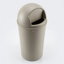 80 litre UV-resistant polyethylene litter bin with spring-loaded flap (view 2)