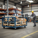 200mm Heavy Duty Fixed Plate Castor Towable with Elastic Tyre