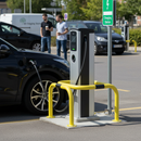 Premium Heavy Duty EV Charging Point Column Protector for Impact Resistance - Galvanised Steel with Yellow Coating