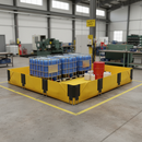 Premium Lightweight Portable Spill Containment with Supports (100x100x25cm)