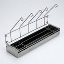 Stainless Steel 5-Bottle Urinal Drainage Rack with Drip Tray (view 2)