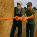 Heavy-Duty Polypropylene Rope 6mm x 500m – Orange, 3-Strand Twisted Draw Cord for Cable Pulling, Industrial, Agricultural & Marine – 550kg Strength