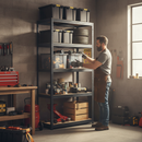 Heavy Duty Garage Shelving - 1800mm High - 325kg Capacity - Grey