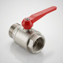 3/4in BSP Plated Brass Lever Ball Valve, Male x Female, 69mm (view 2)