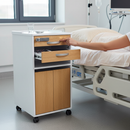 Premium Ergonomic Bedside Locker with Lockable Flap and Digital Lock for Enhanced Storage and Functionality