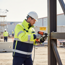 Premium Hi-Vis Yellow/Navy Blue Arc Flash & Fire Retardant Multinorm Jacket with Enhanced Visibility and Protection