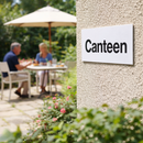Canteen Sign – 1mm Rigid Plastic – Durable & Weather Resistant – Indoor/Outdoor Use