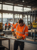 Premium Hi-Vis Fire Retardant Sweatshirt with Anti-Static Properties for Industrial Use - Comfortable and Robust Design