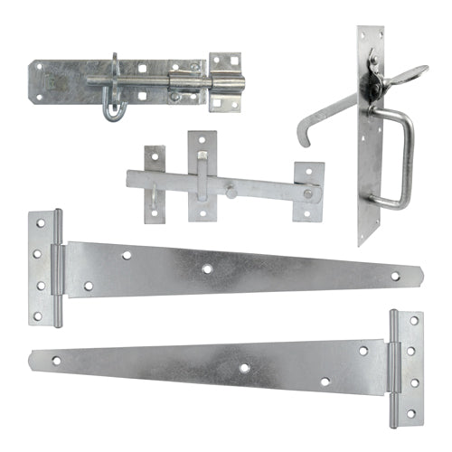 Side Gate Kit - Suffolk Latch - Hot Dipped Galvanised - 18"